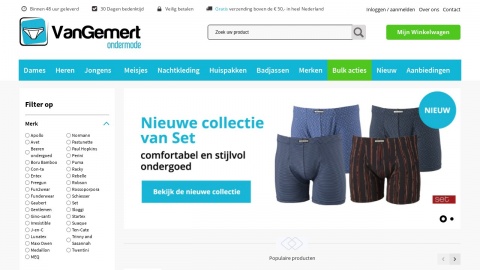 Reviews over Van Gemert Ondermode