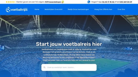 Reviews over Voetbaltrips.com