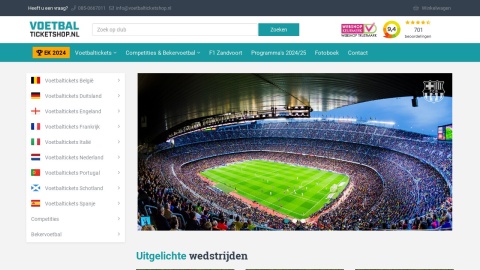 Reviews over Voetbalticketshop